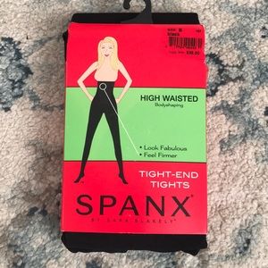Spanx high waisted bodyshaping black tights